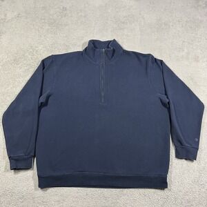 Lululemon Sweatshirt Mens XL Blue Steady State Half Zip Sweater Pullover